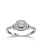 10K White Gold Halo Diamond Engagement Ring