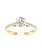 14K Yellow Gold Lab Grown Round Brilliant Cut Diamond Engagement Ring