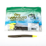 Yamamoto Baits Yamamoto 9-10-913 Senko Worm, 5", 10pk, Green Pumpkin with Chartreuse Tail