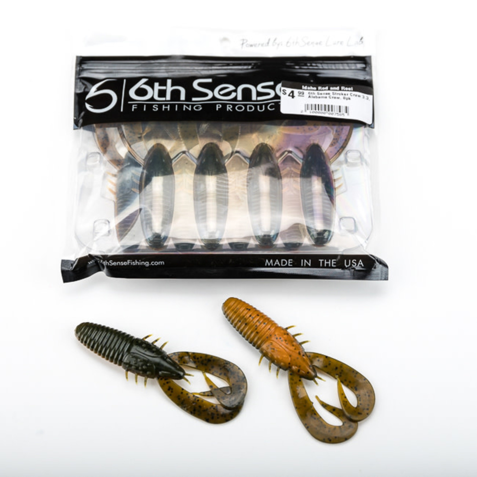 6th Sense 6th Sense Stroker Craw 3.3, Alabama Craw, 8pk
