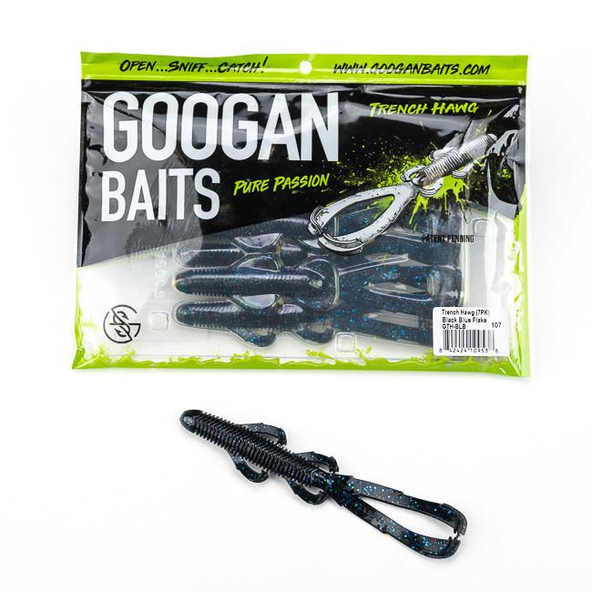 Googan Googan Baits GTH-BLB Trench Hawg, Black Blue Flake - Idaho Rod ...