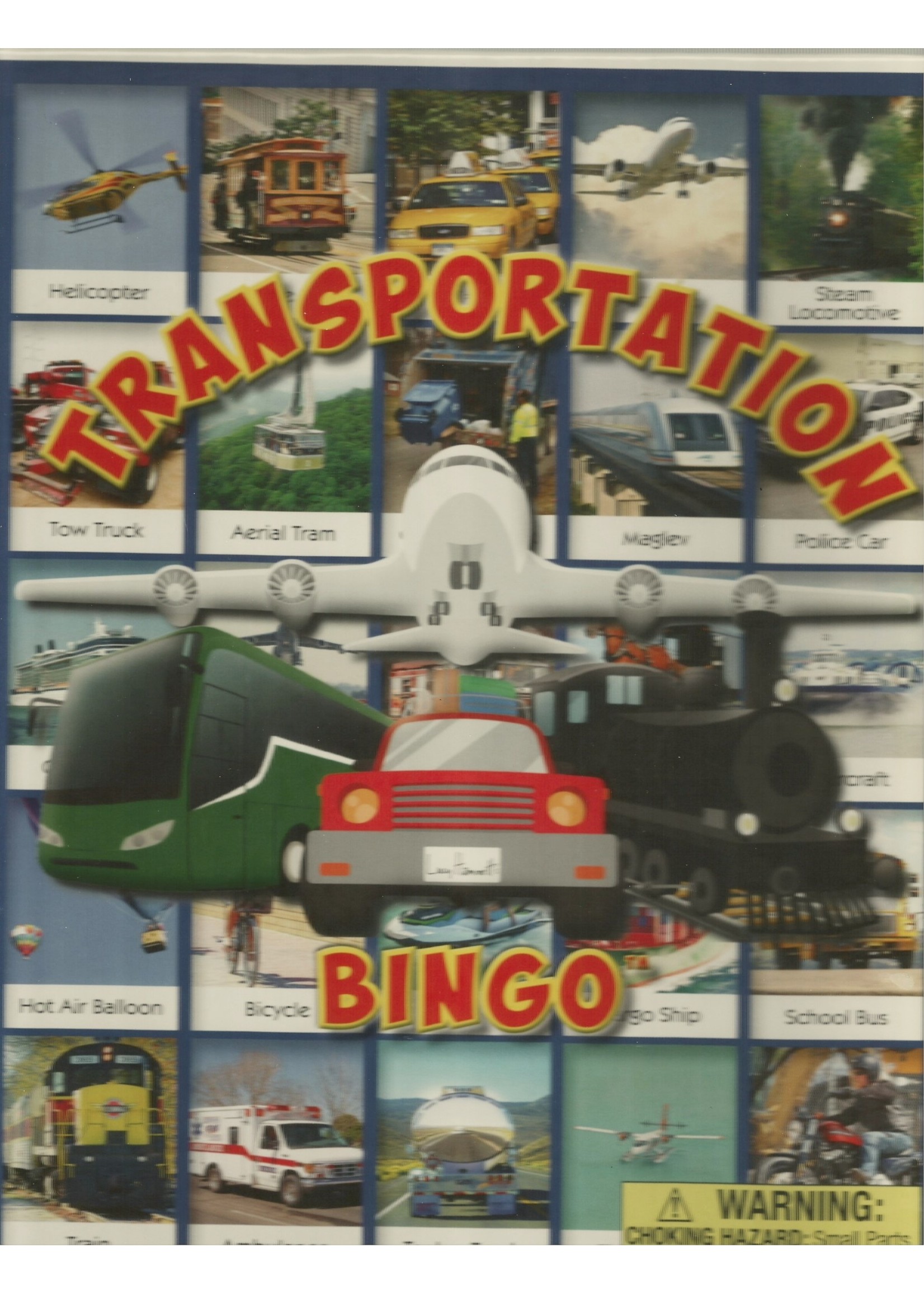 Lucy Hammett Games Transportation Bingo