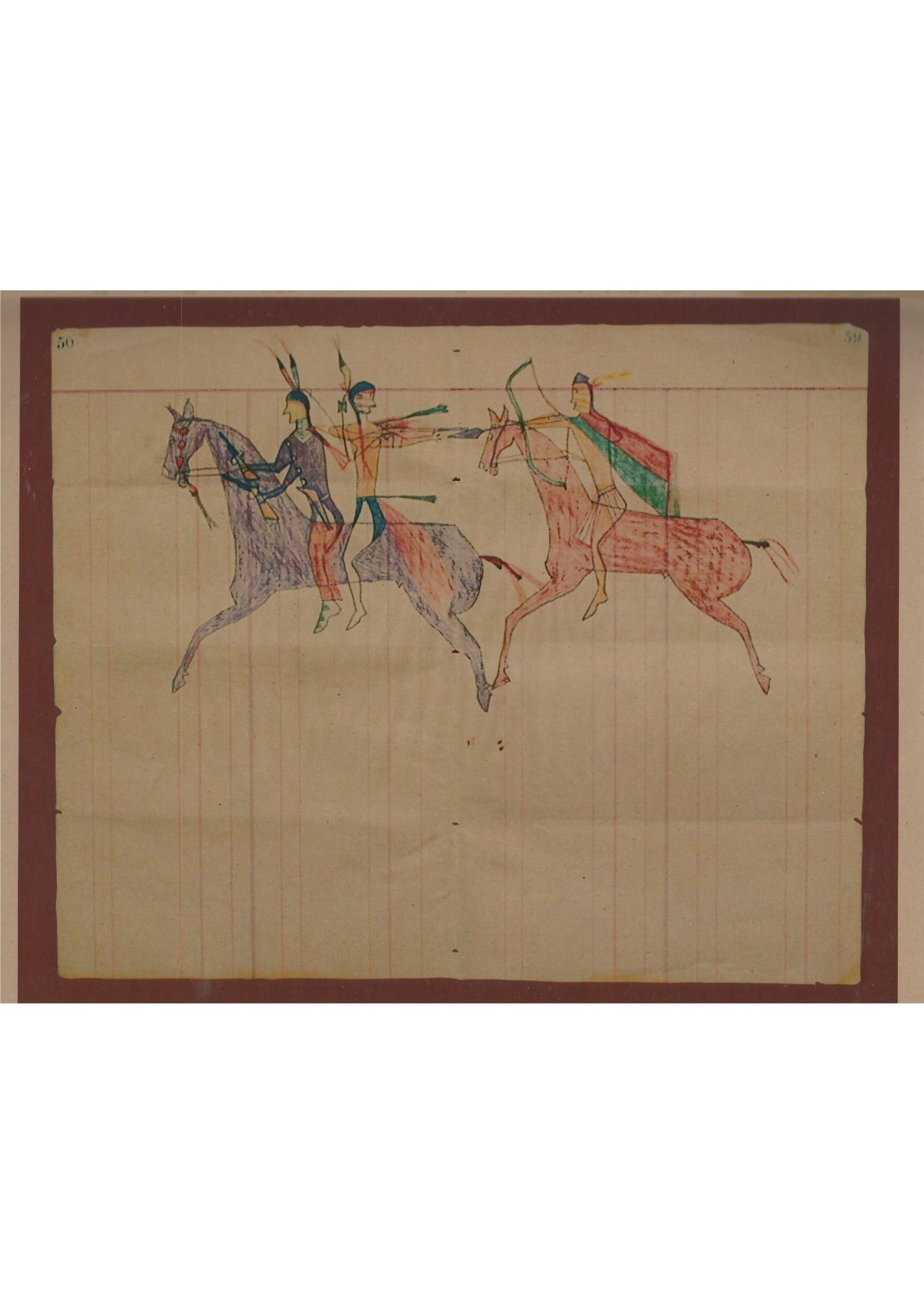 White Swan White Swan Ledger Art 8X11 Print Two Pursue 50