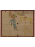White Swan White Swan Ledger Art 8X11 Print Bullet Flying 74