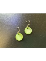 Earrings Green Circle