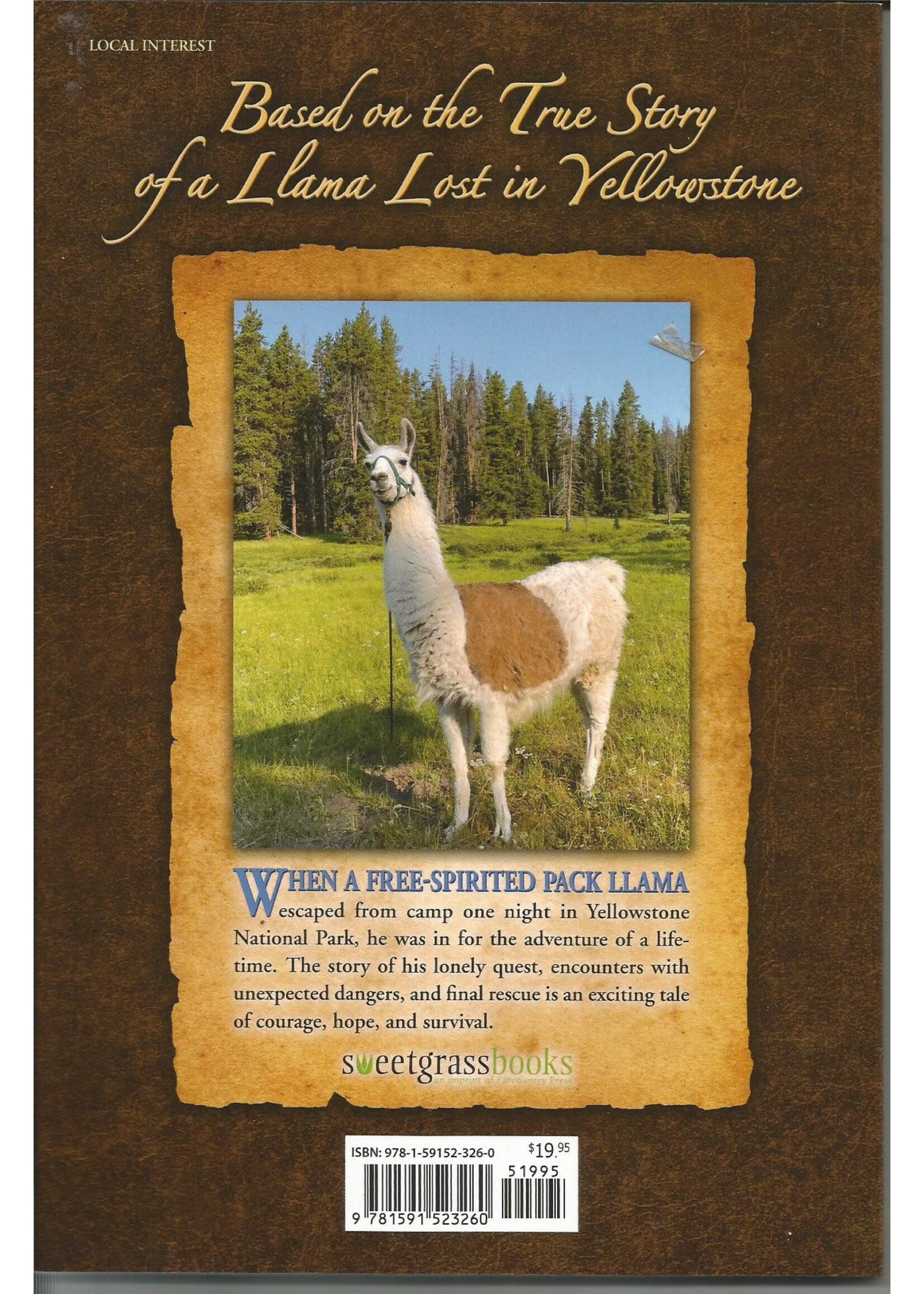Sweetgrassbooks Lewis the Yellowstone Llama