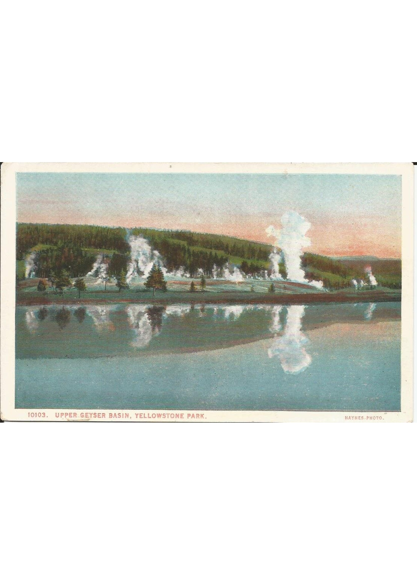 YNP Postcard Upper Geyser Basin 10103