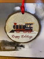 RF Wooden Steam Engine Ornament