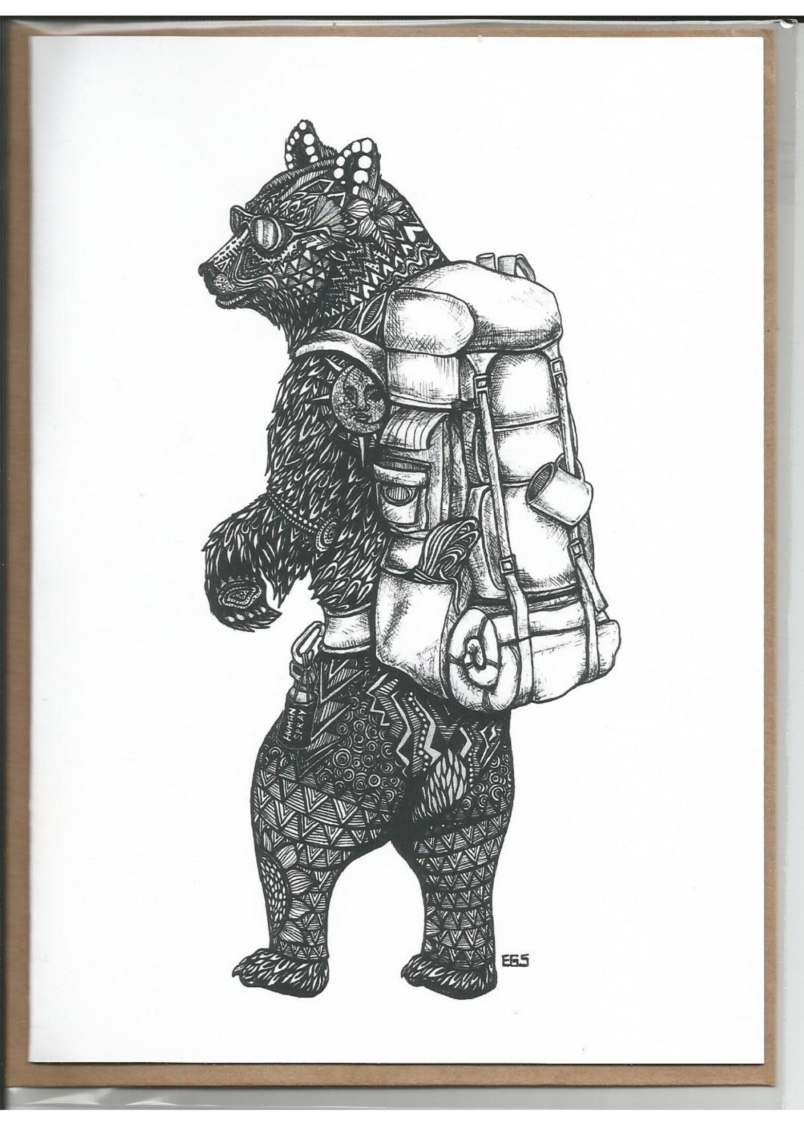 BLI Backpack Bear Card