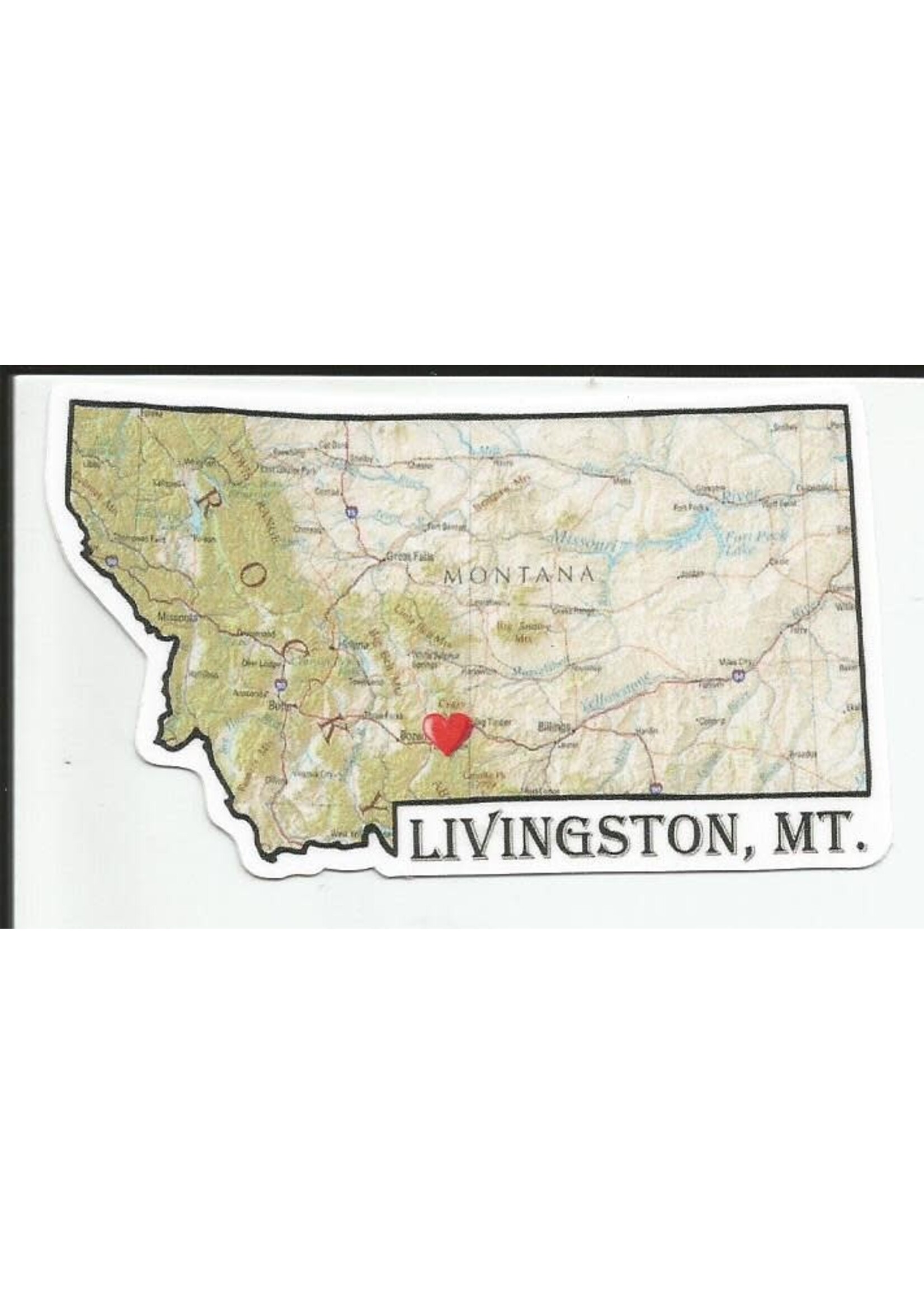 VAW Livingston, Montana Map Stickers