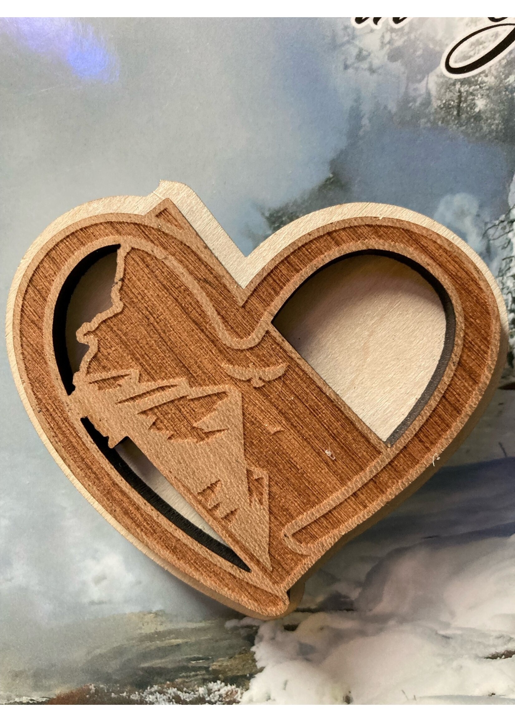 AnH Silvertip Family AnH Magnet Heart Back