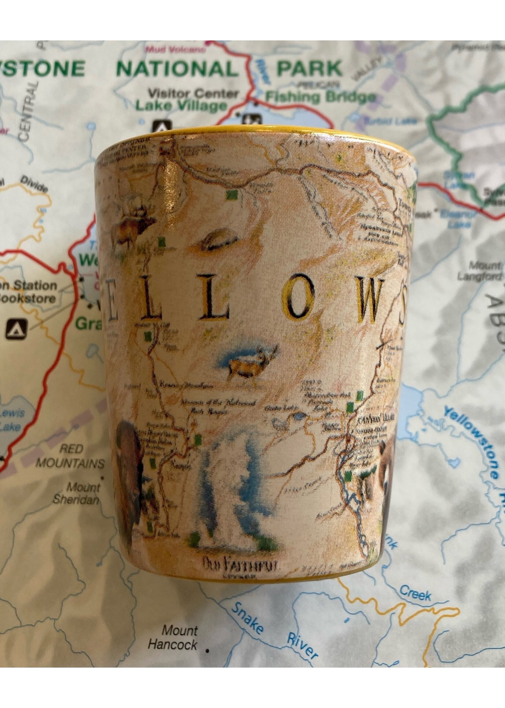 XM Yellowstone Shot Glass