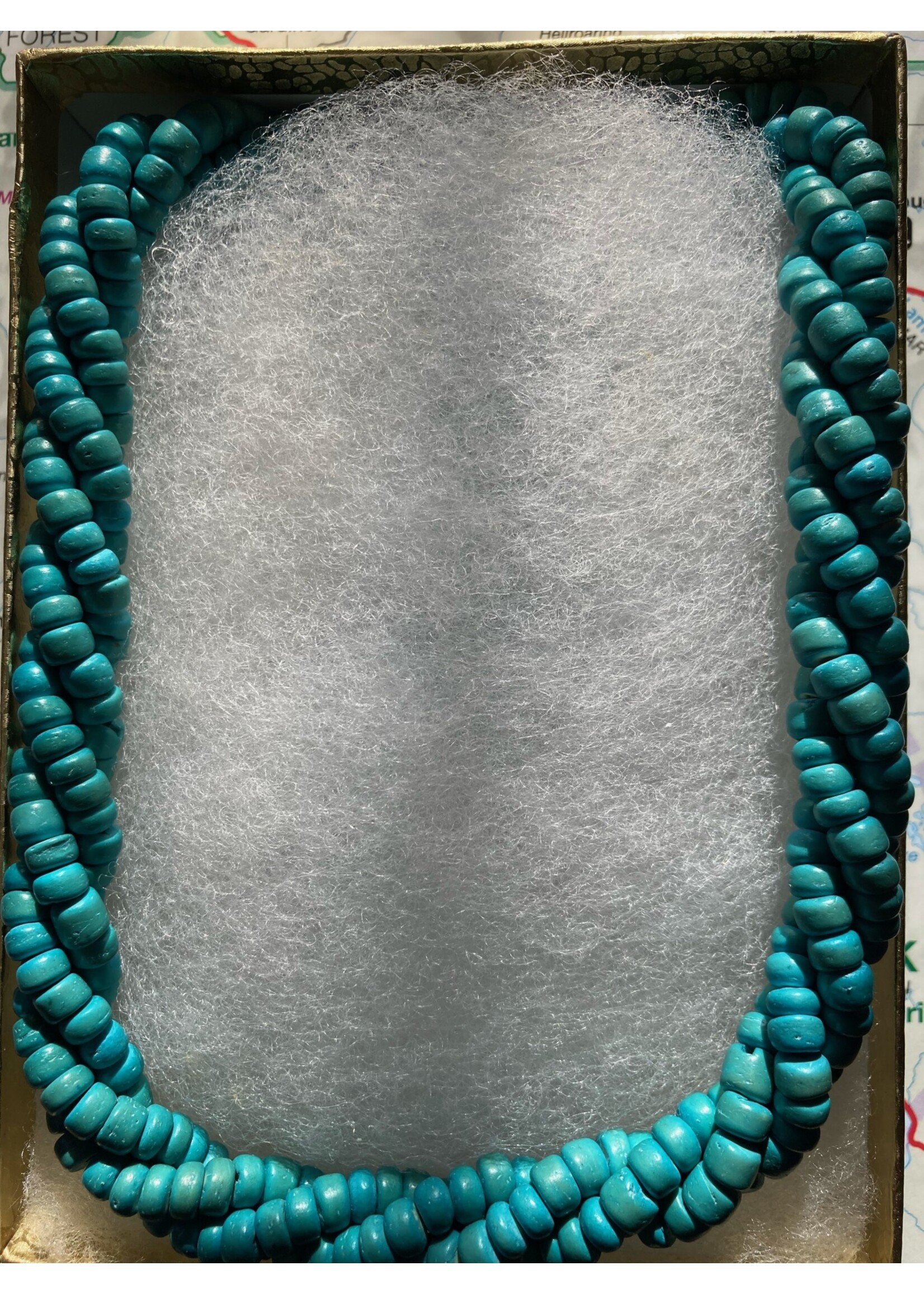 GV Aqua Bead Necklace