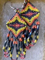 GV Earrings Fire & Smoke Dangles
