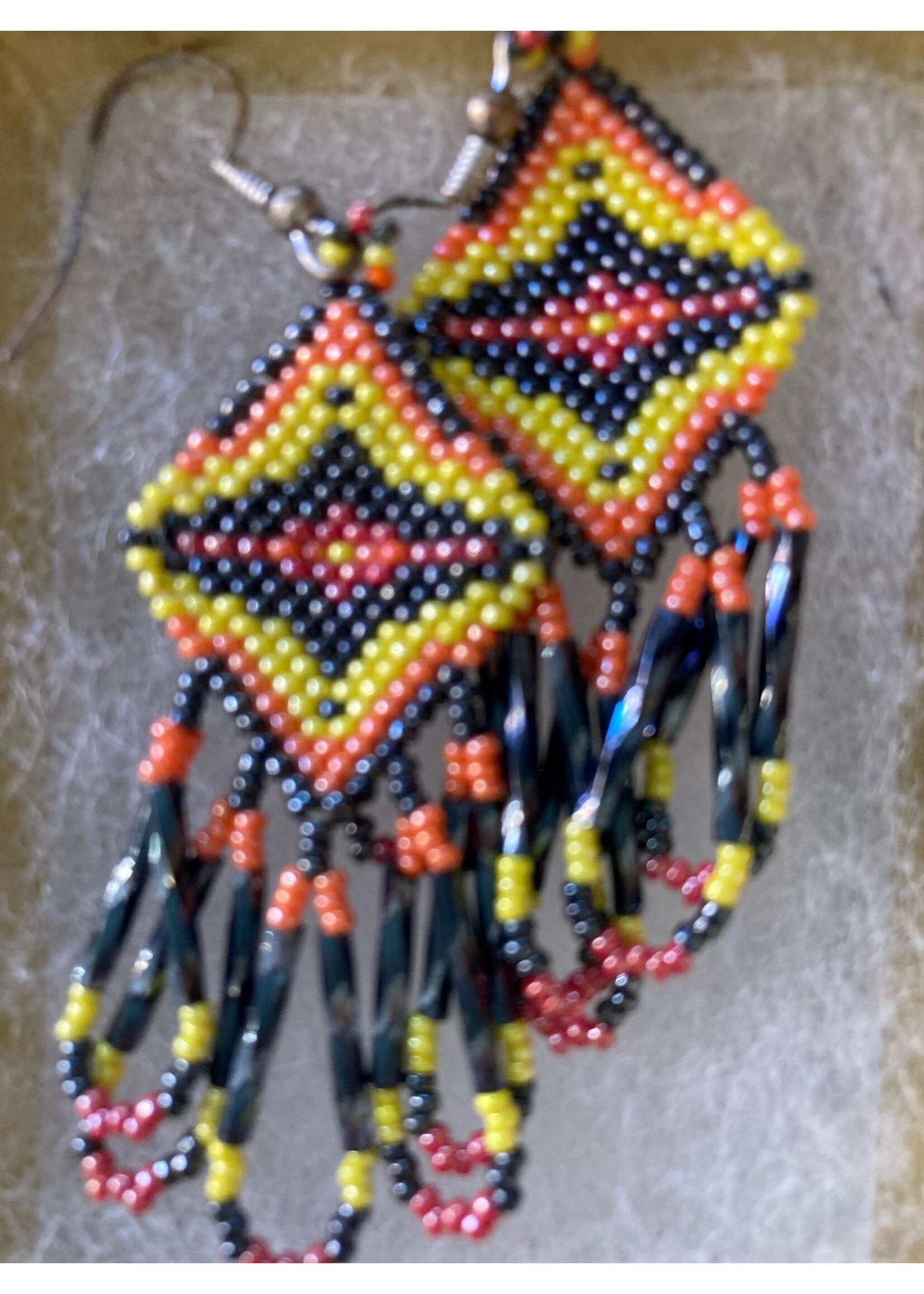 GV Earrings Fire & Smoke Dangles