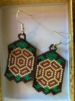 GV Earrings Tan Turtle