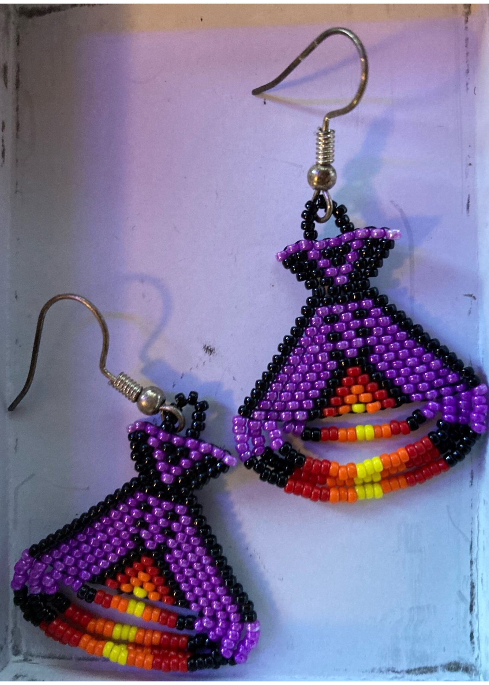GV Earrings Purple Teepee