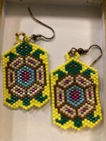 GV Earrings Yellow Turtle