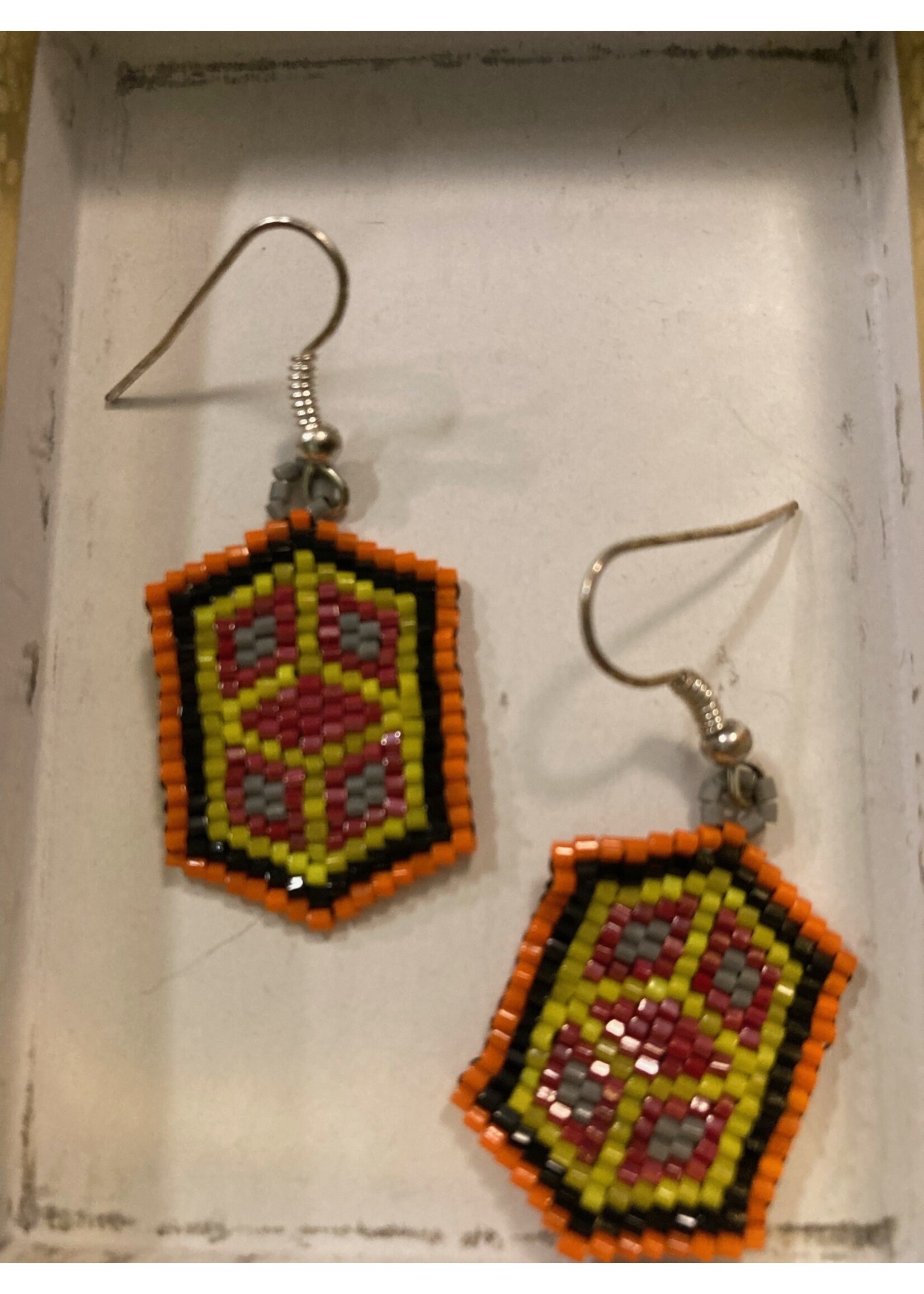 GV Earrings Orange Geo