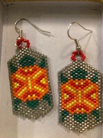 GV Earring Orange Turtle