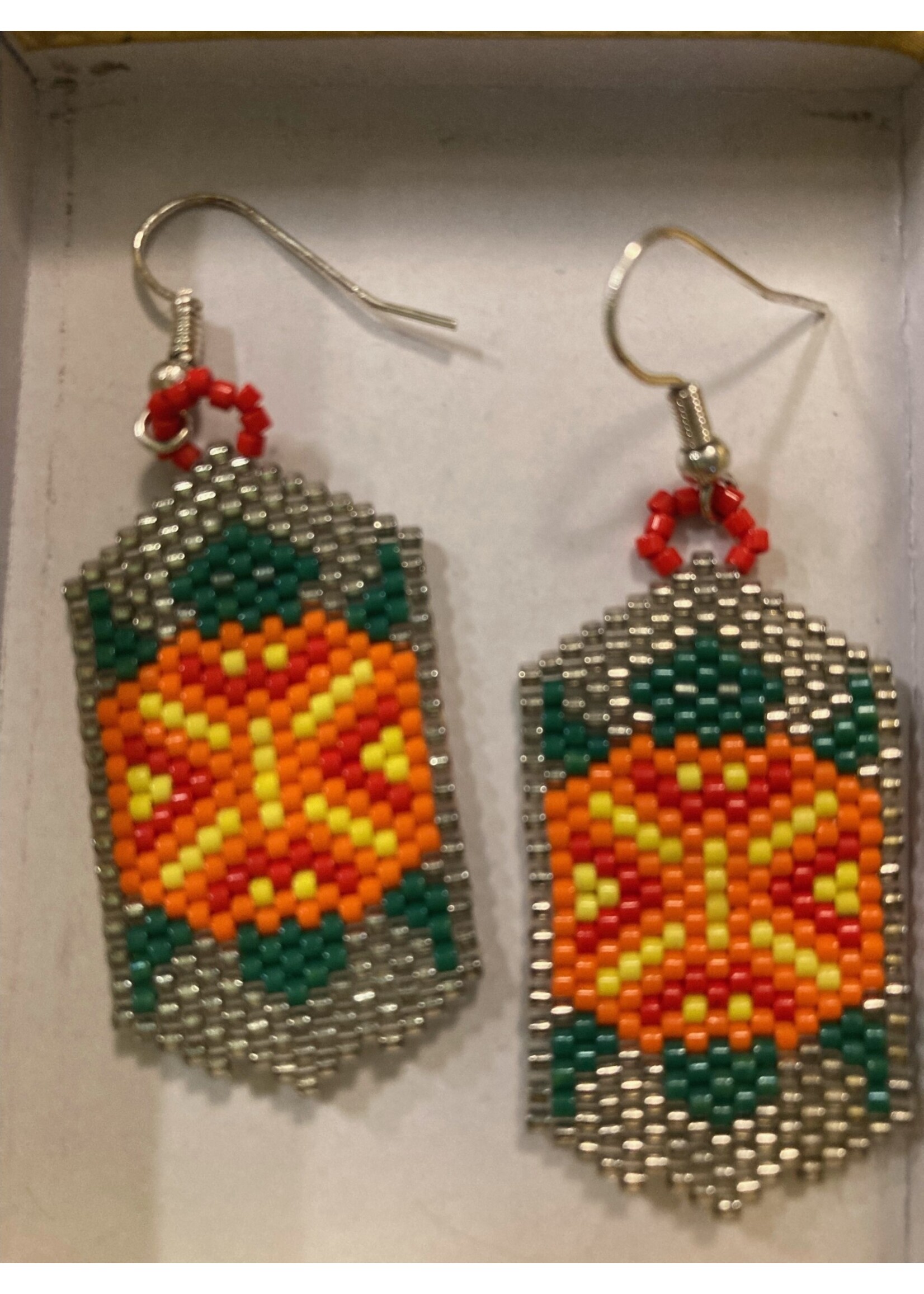 GV Earring Orange Turtle