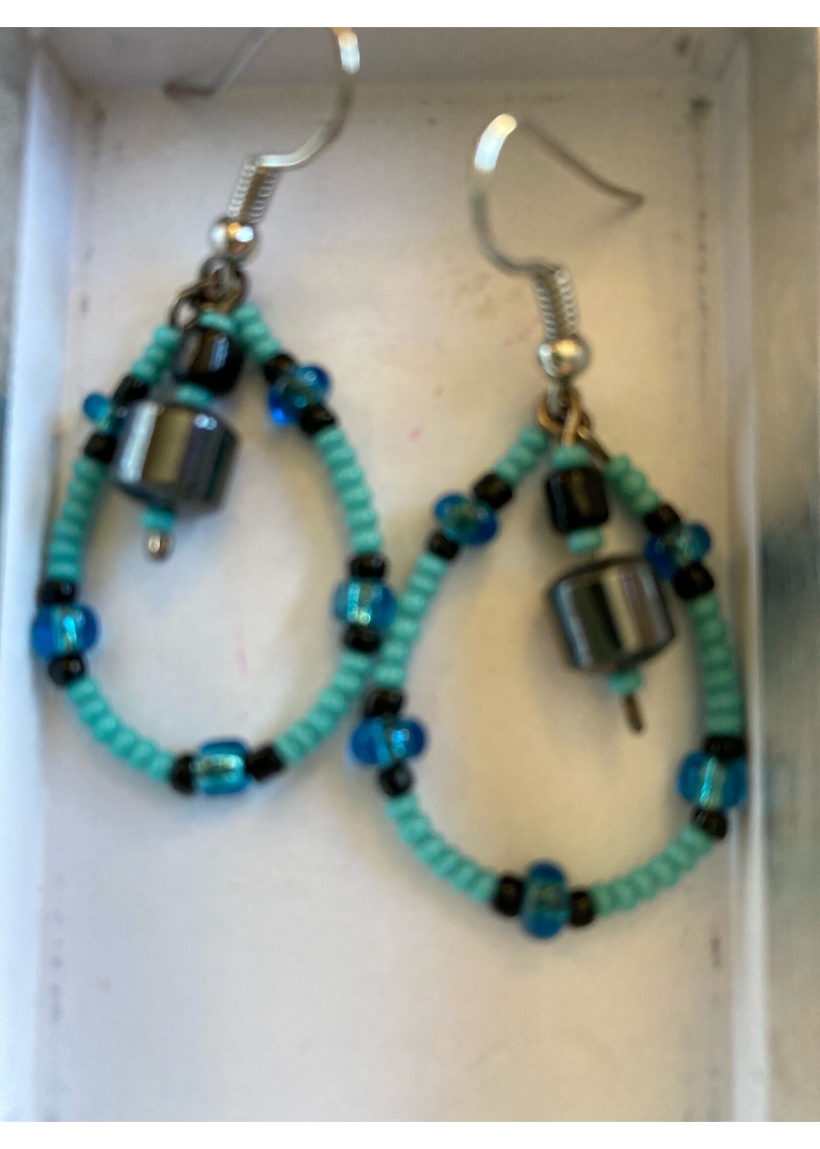 GV Earrings Aqua Bell