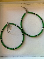 GV Earrings Green Hoop