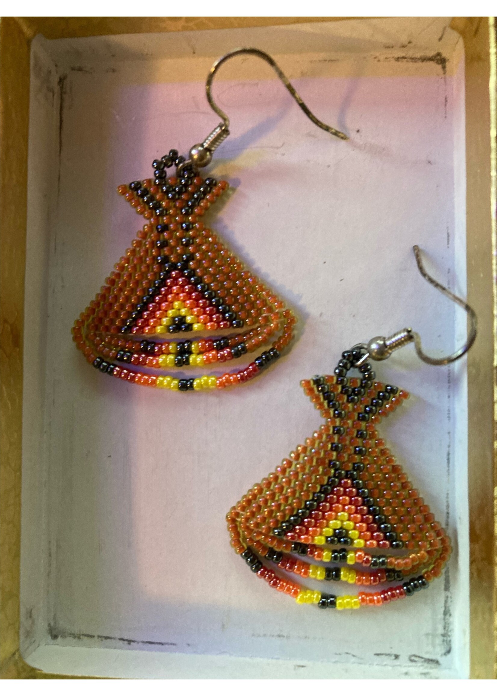 GV Earrings Tan Teepee
