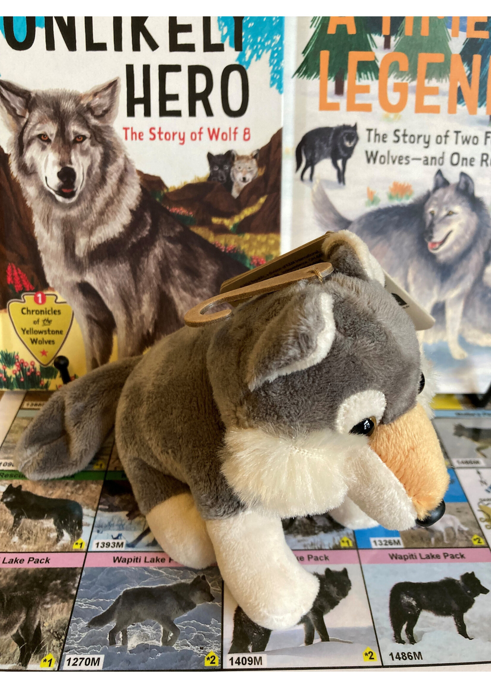 Stuffed Pocketkins Eco Wild Republic Wolf