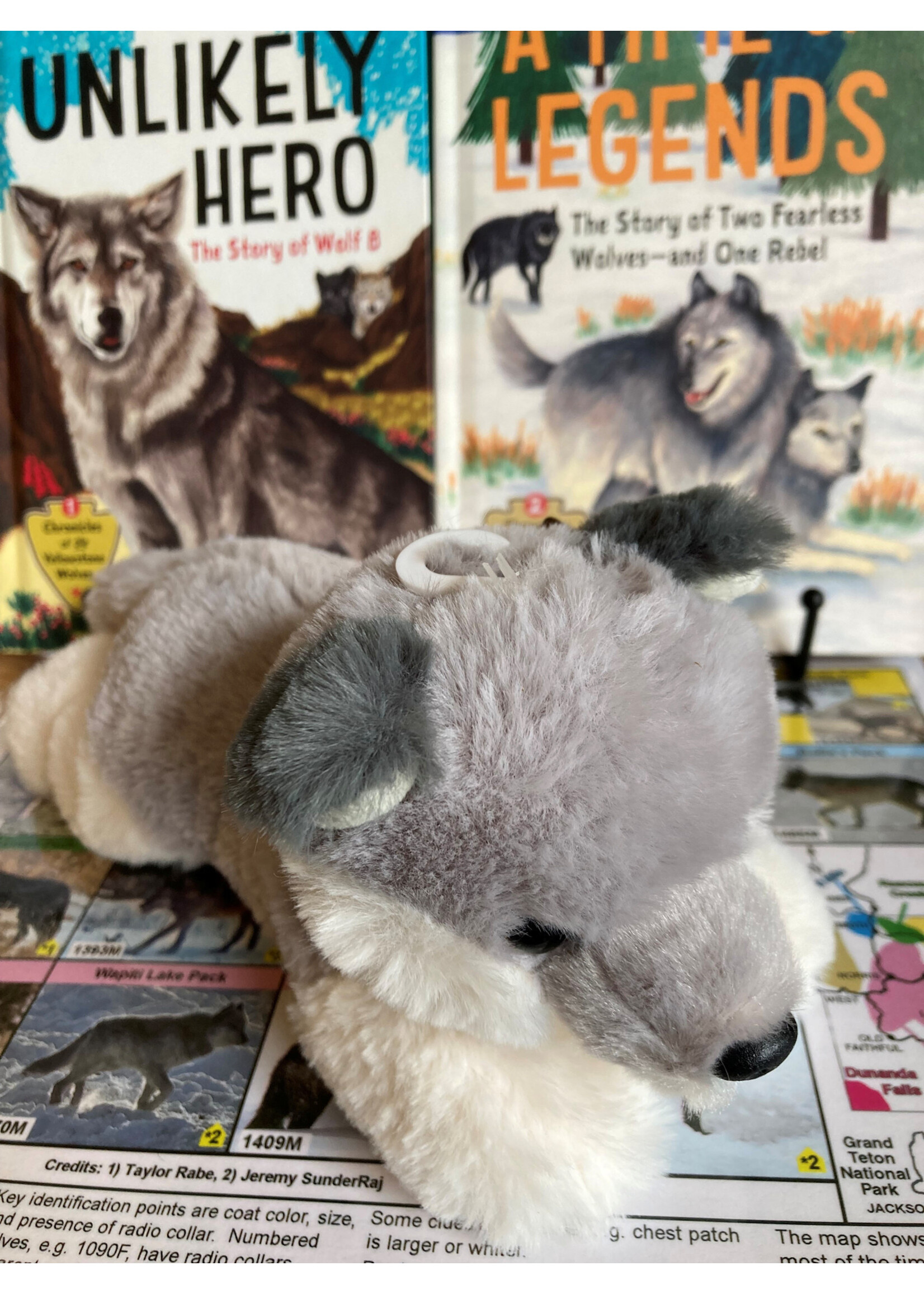 Stuffed Aurora Flopsie Wolf Pup