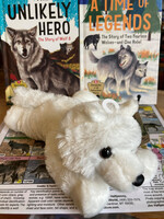 Stuffed Aurora Flopsie White Wolf