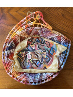 GV Par Fleche Hanging Painted Basket