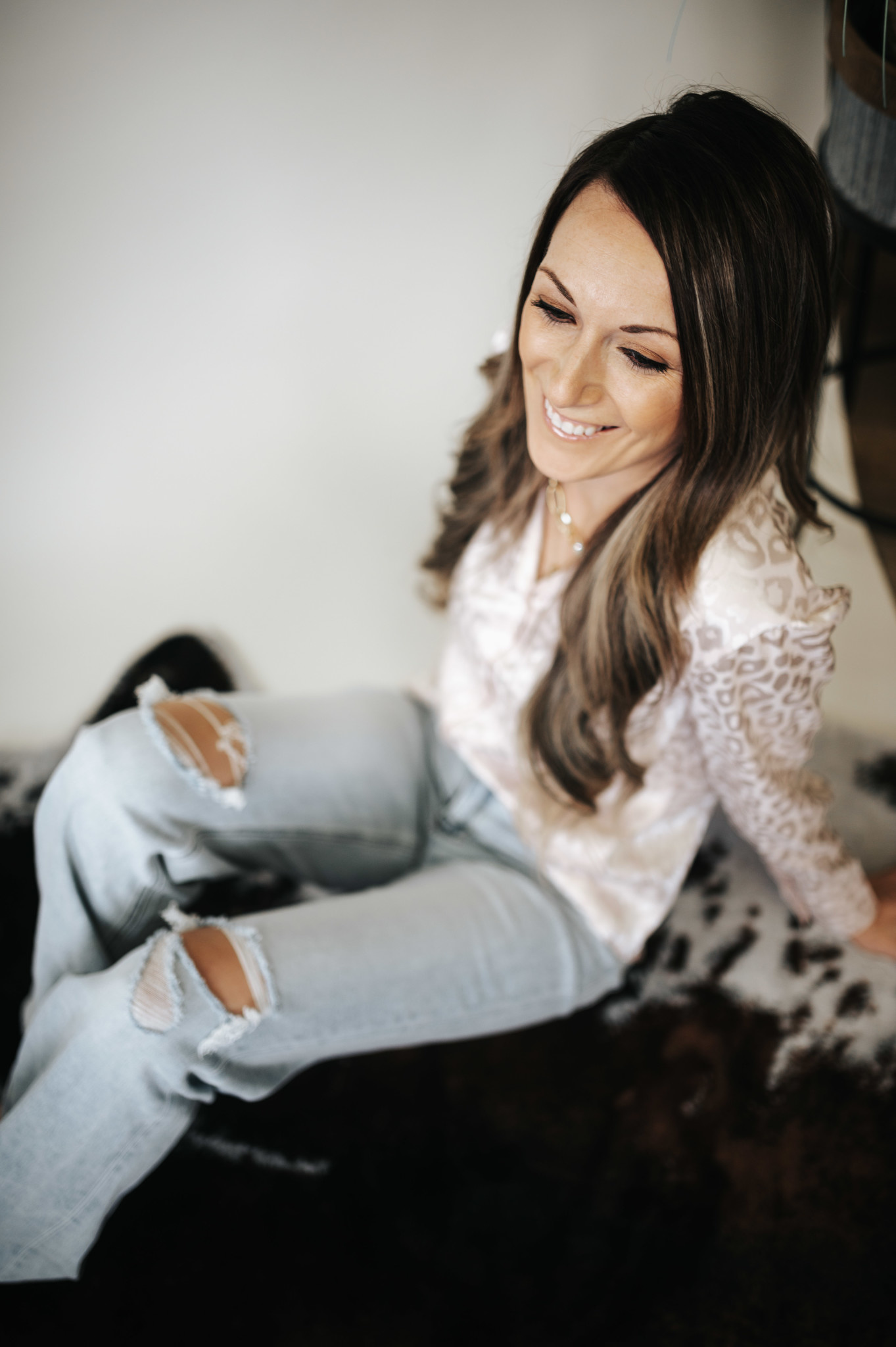 Rosie Leopard Satin Blouse - So 