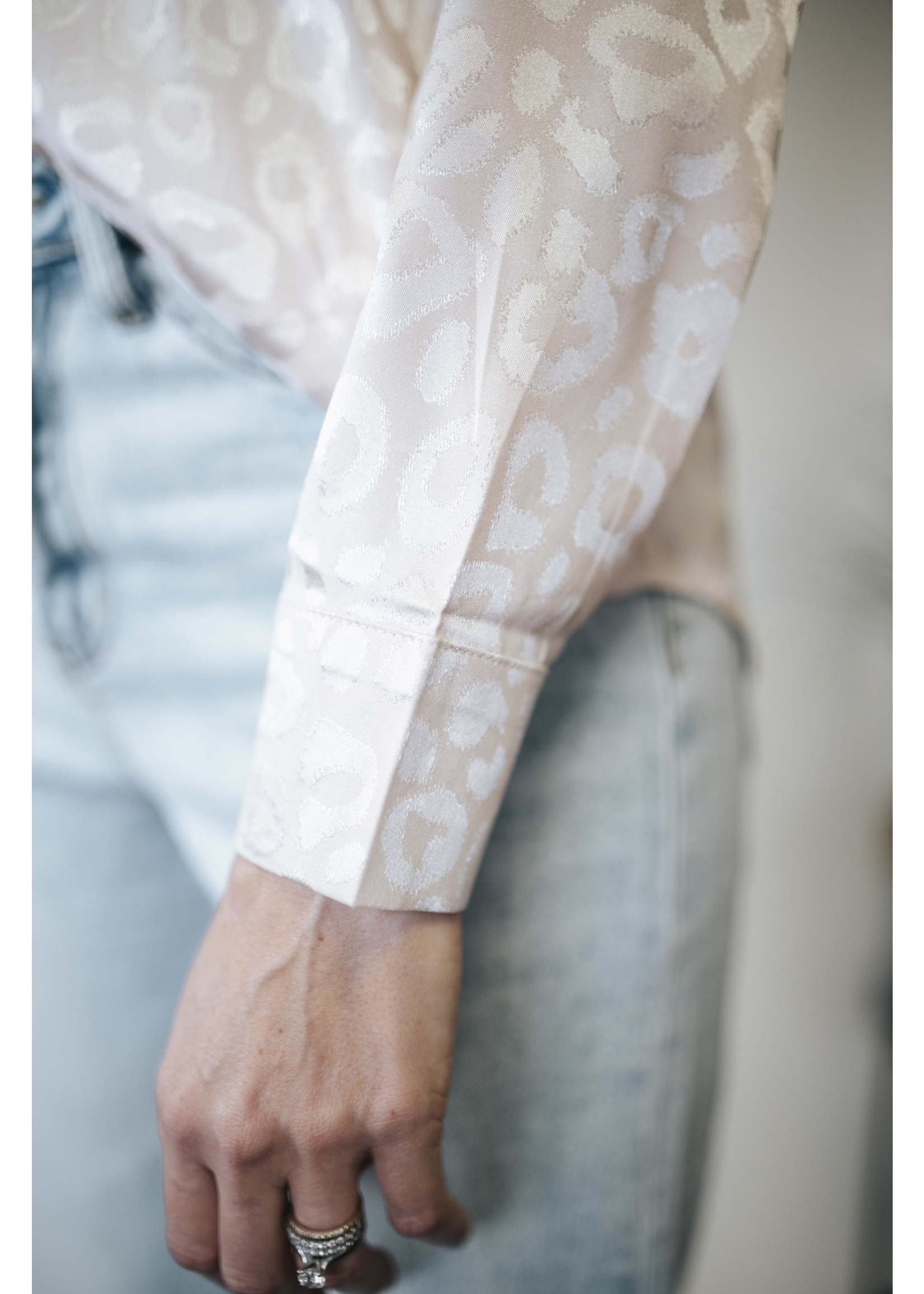 Rosie Leopard Satin Blouse - So 