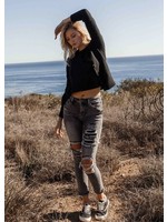 High Rise Skinny Janis  Jeans with Patch Detail