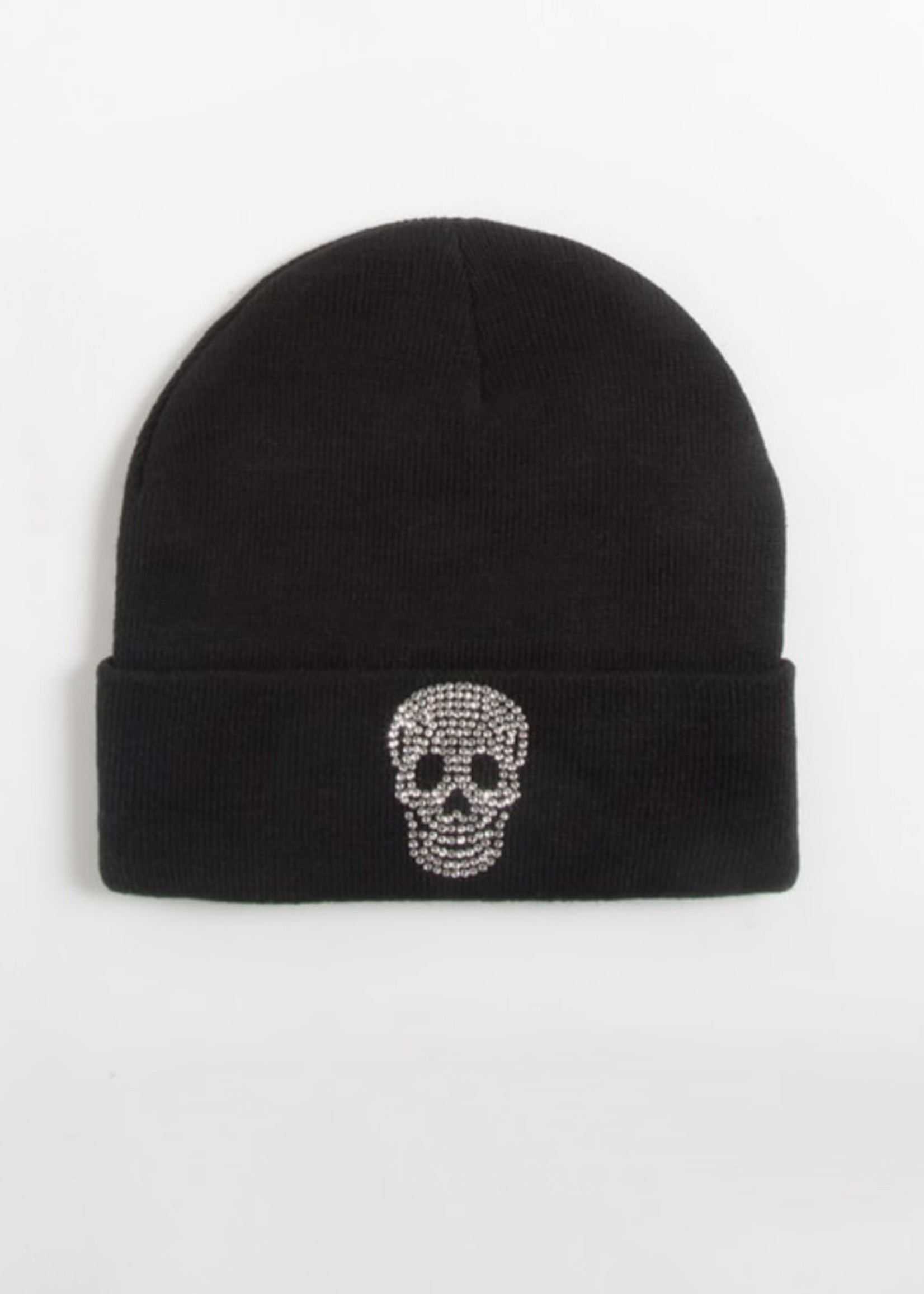 Rhinestone Skull Beanie