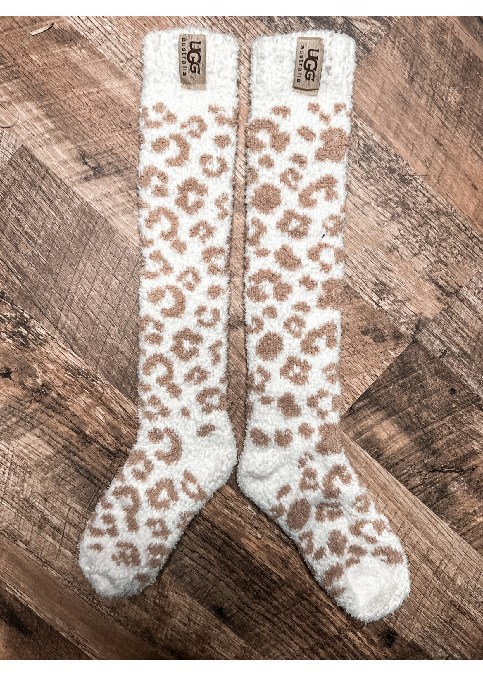 Cozy Vibes Leopard Socks