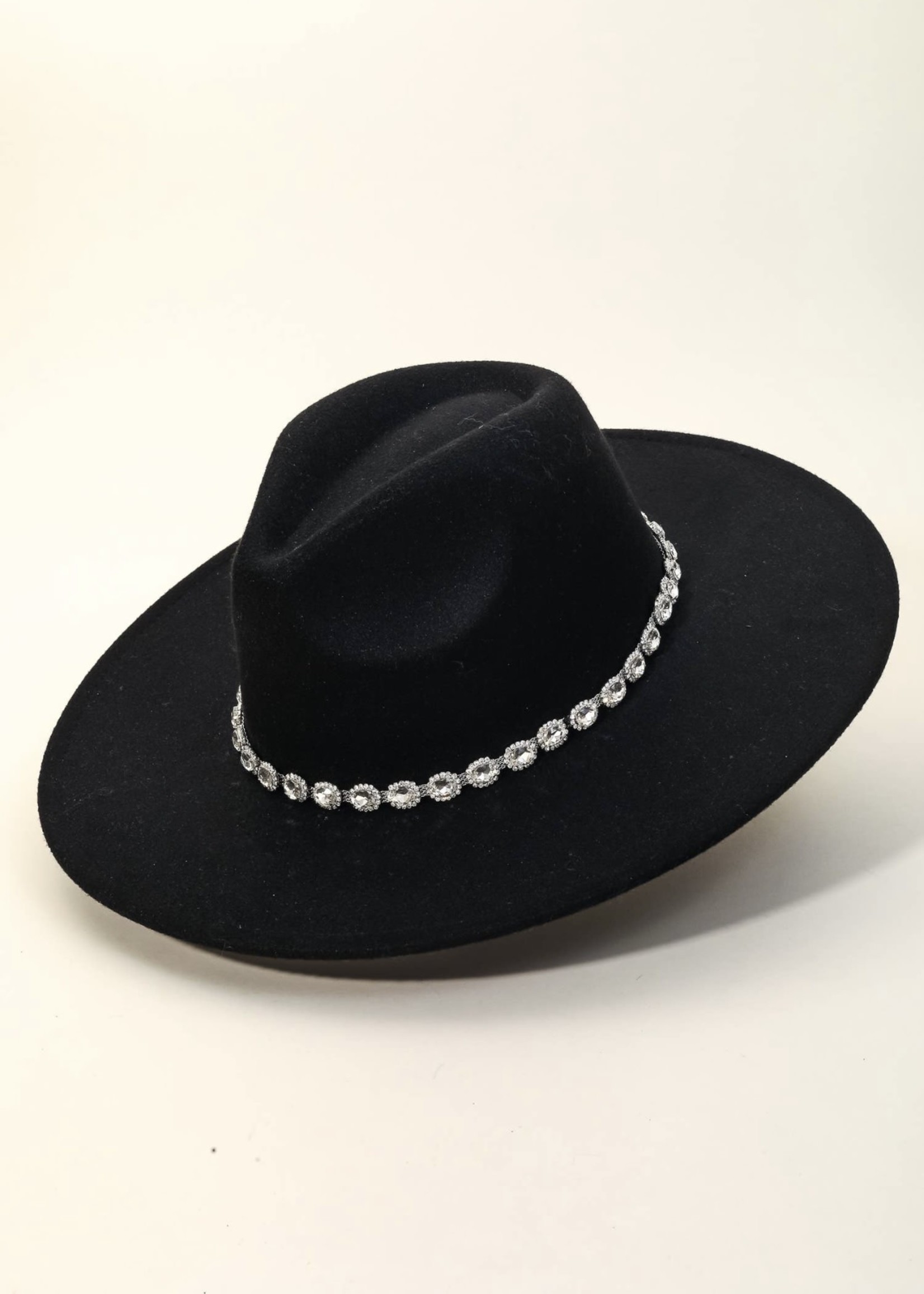 Pierce Crystal Rhinestone Hat