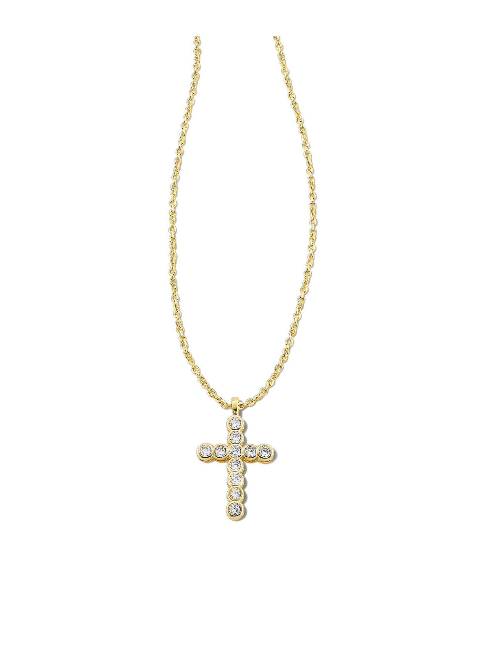 Kendra Scott CROSS CRYSTAL PENDANT NECKLACE