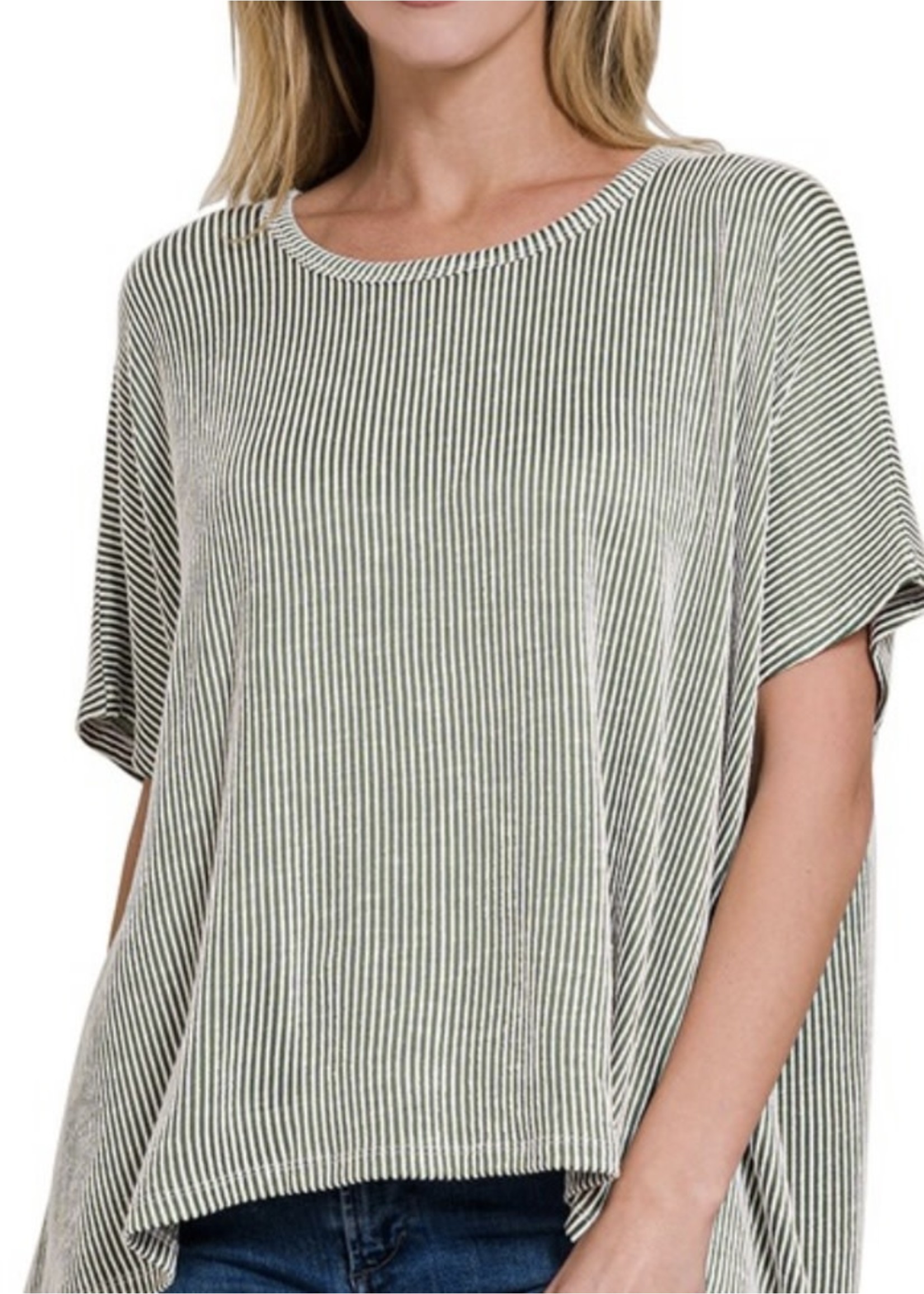 Quincy Oversized Ribbed Top