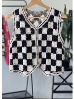 Check Again Crochet Vest