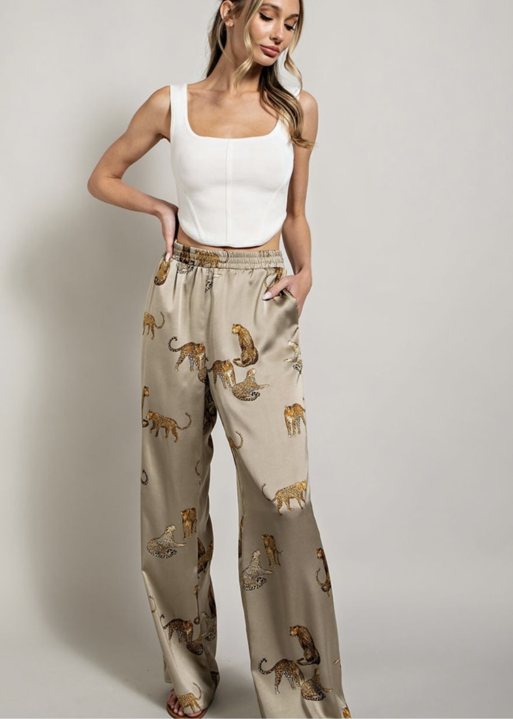 Loreli Leopard Print Pants