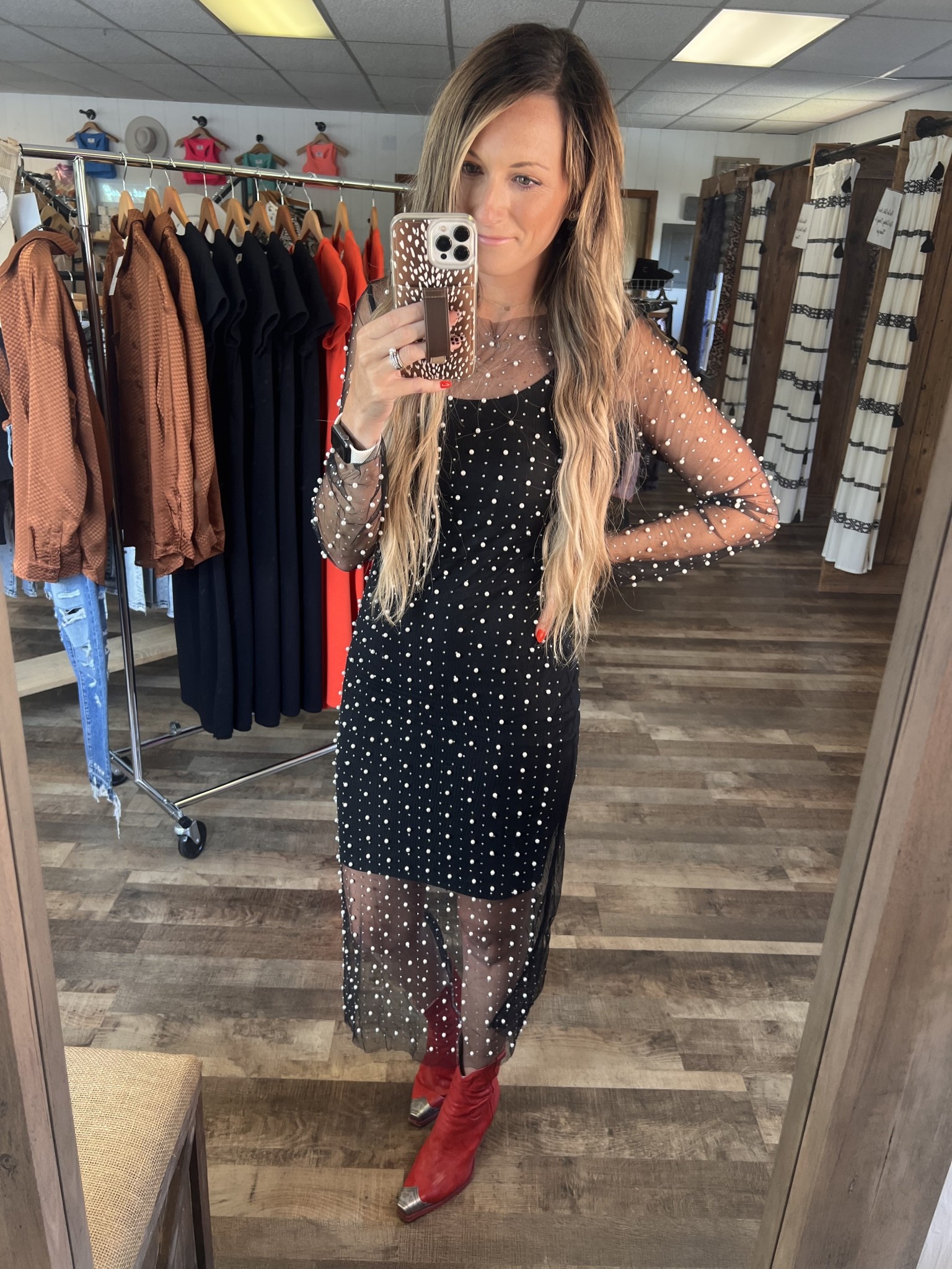 Cyndee Pearl Mesh Dress/Cover-Up - So Obsessed Boutique Cyndee Pearl Mesh Dress/Cover-Up - So Obsessed Boutique