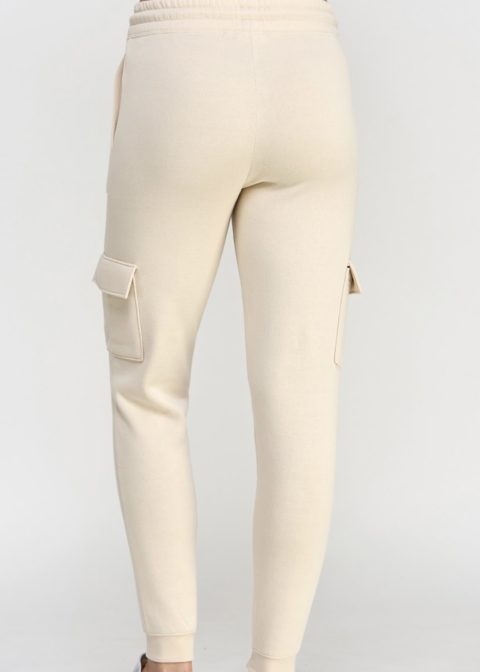 Cargo joggers in beige - Brentiny Paris