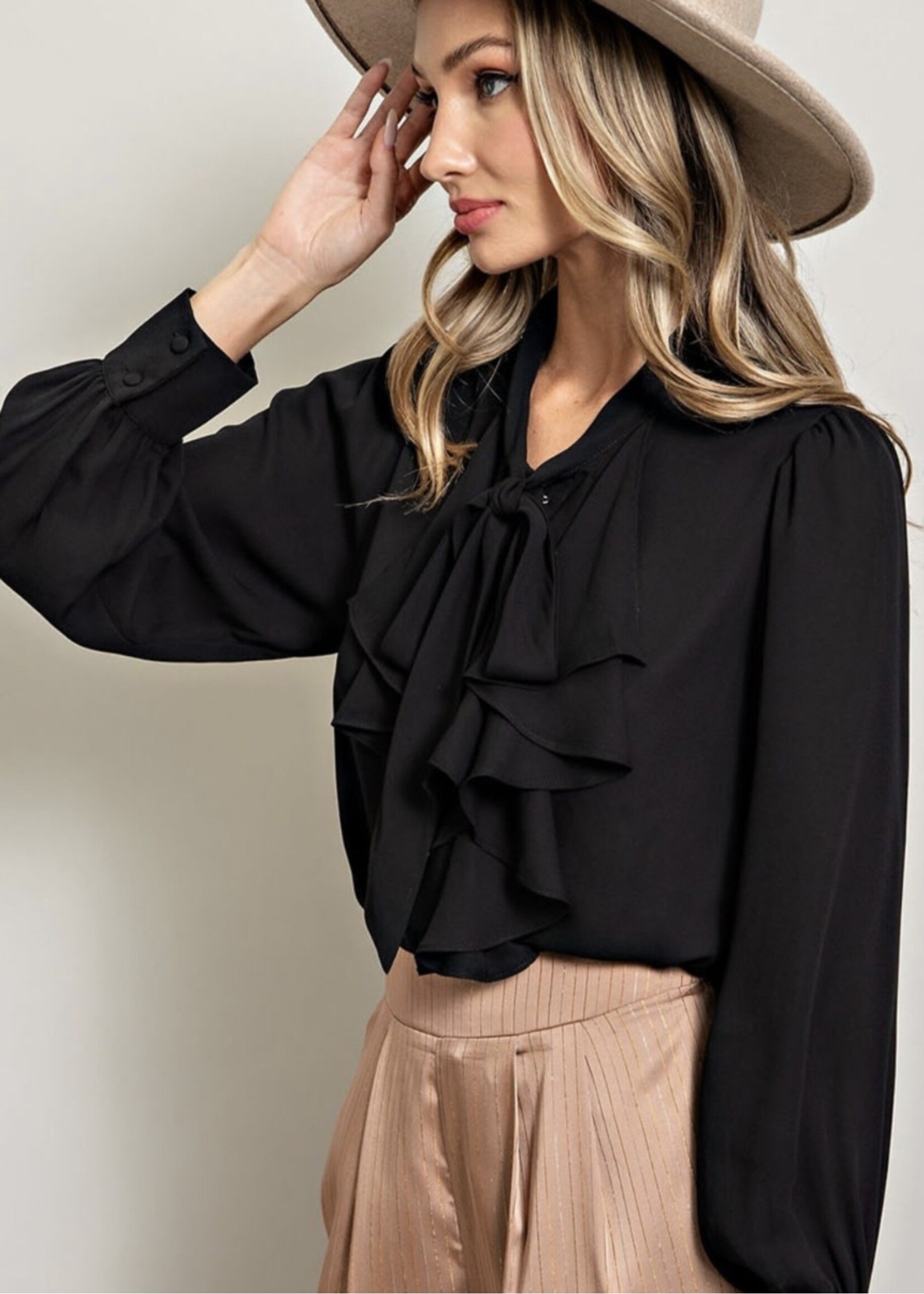 Catrina Ruffle Long Sleeve Top