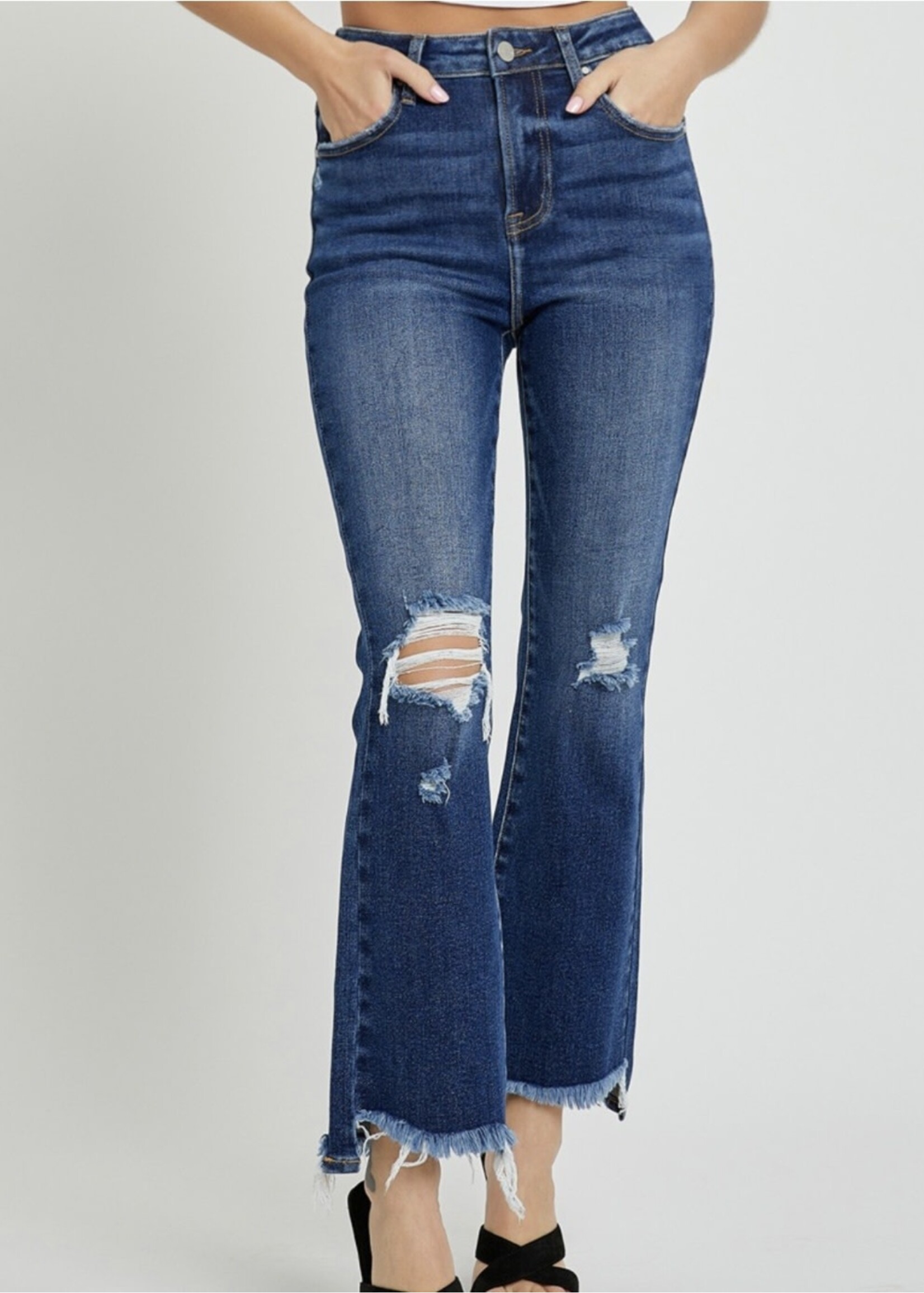 Jennie High Rise Cropped Flare Jeans