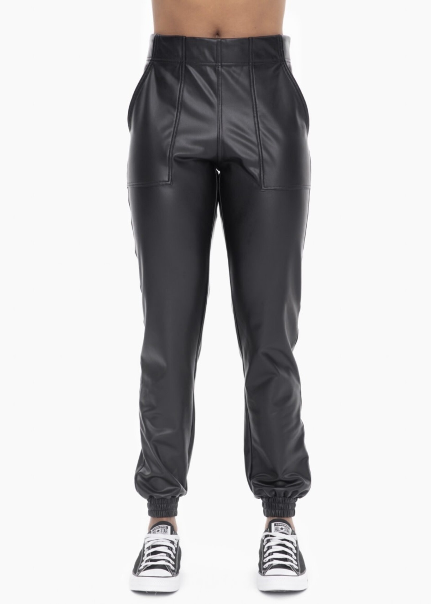 Maveree Vegan Leather Joggers