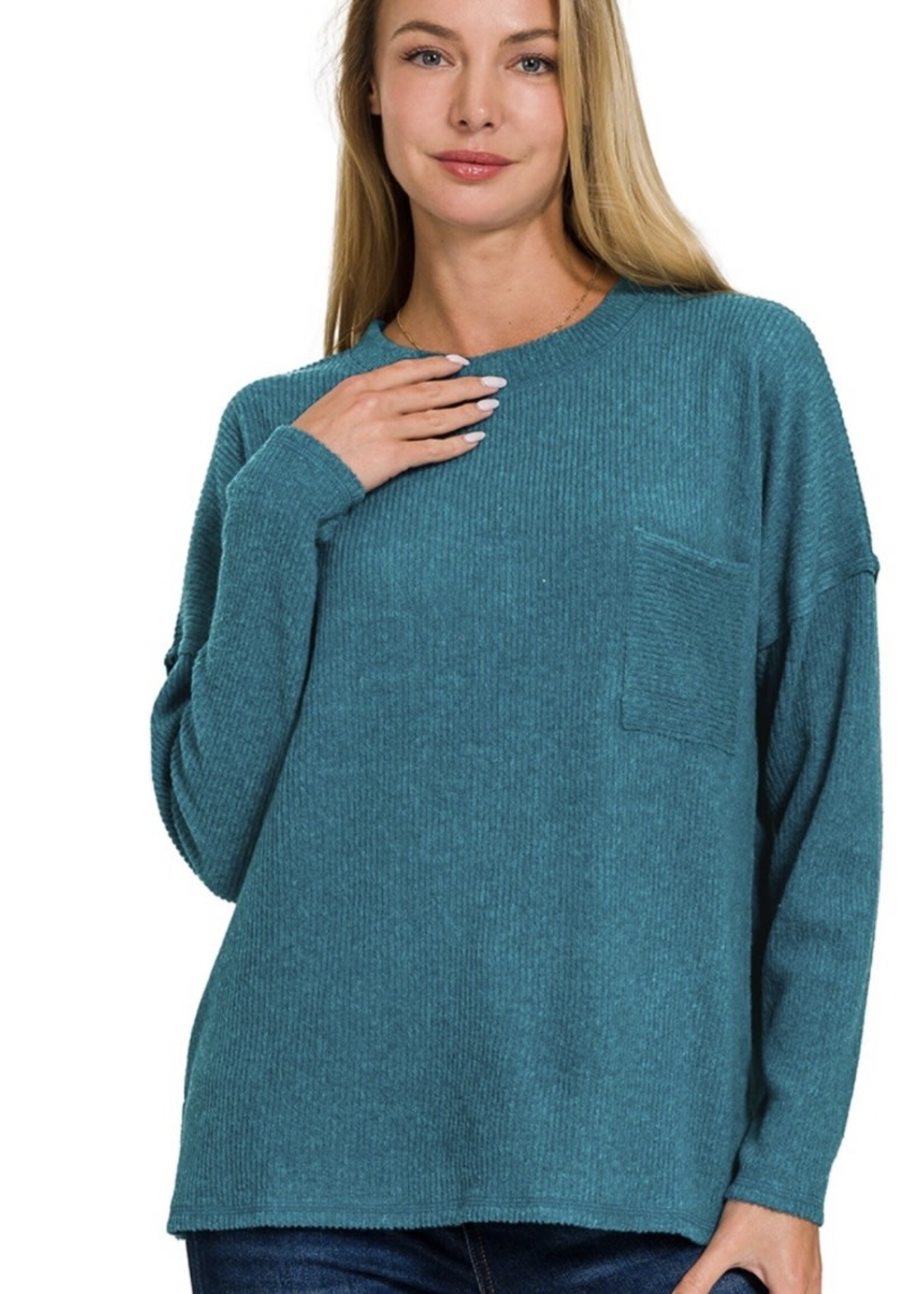 Harmony Ribbed Brushed Sweater