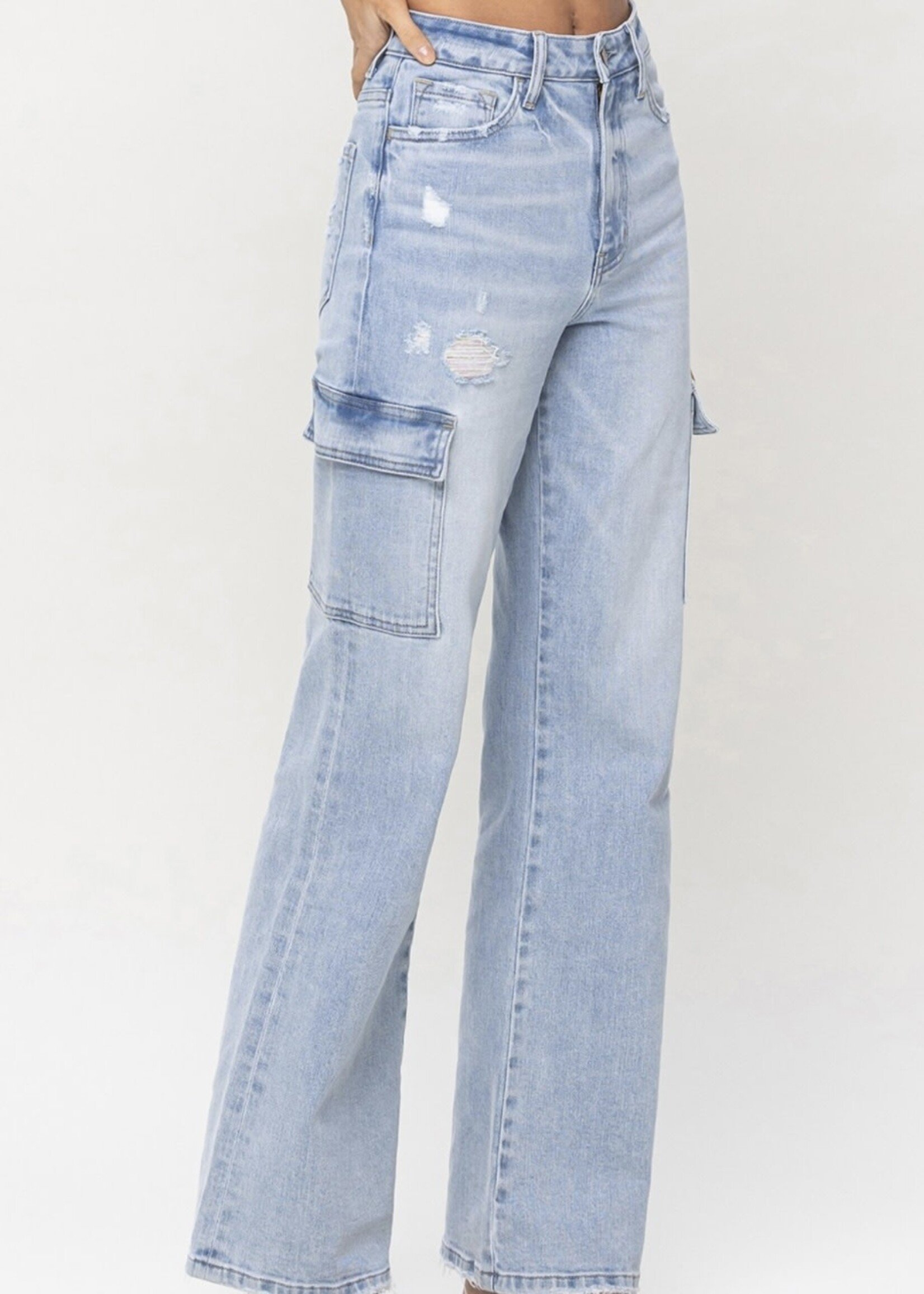 90's Vintage Miles Jeans with Cargo Pockets