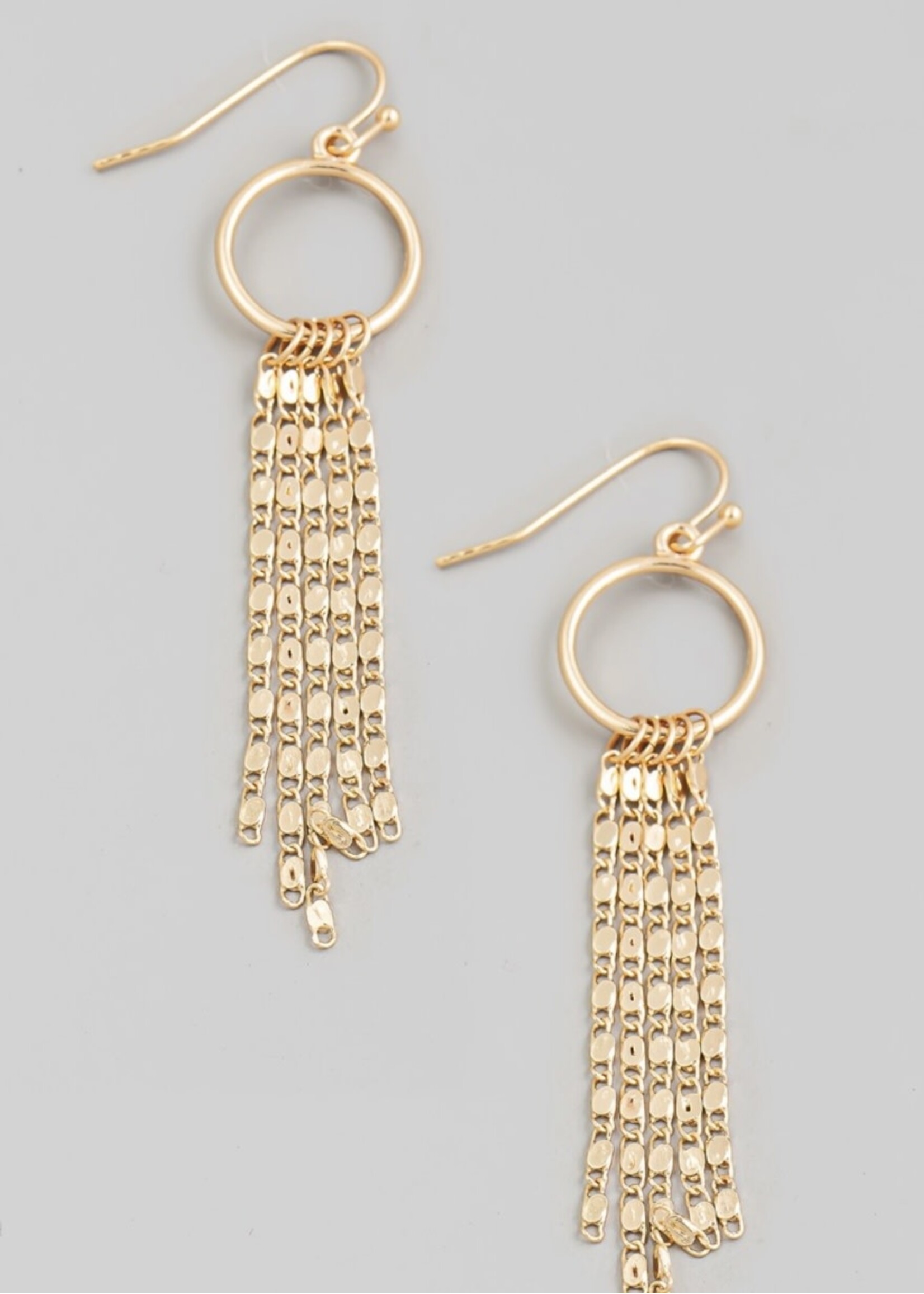 Glistening Chain Hoop Earrings